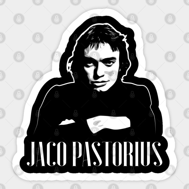 Portrait of Jaco Sticker by Hindsight Apparel